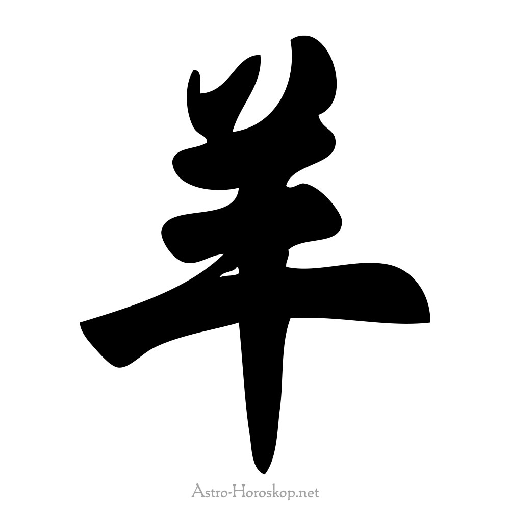 Chinesische Tierkreiszeichen Ziege - Wei