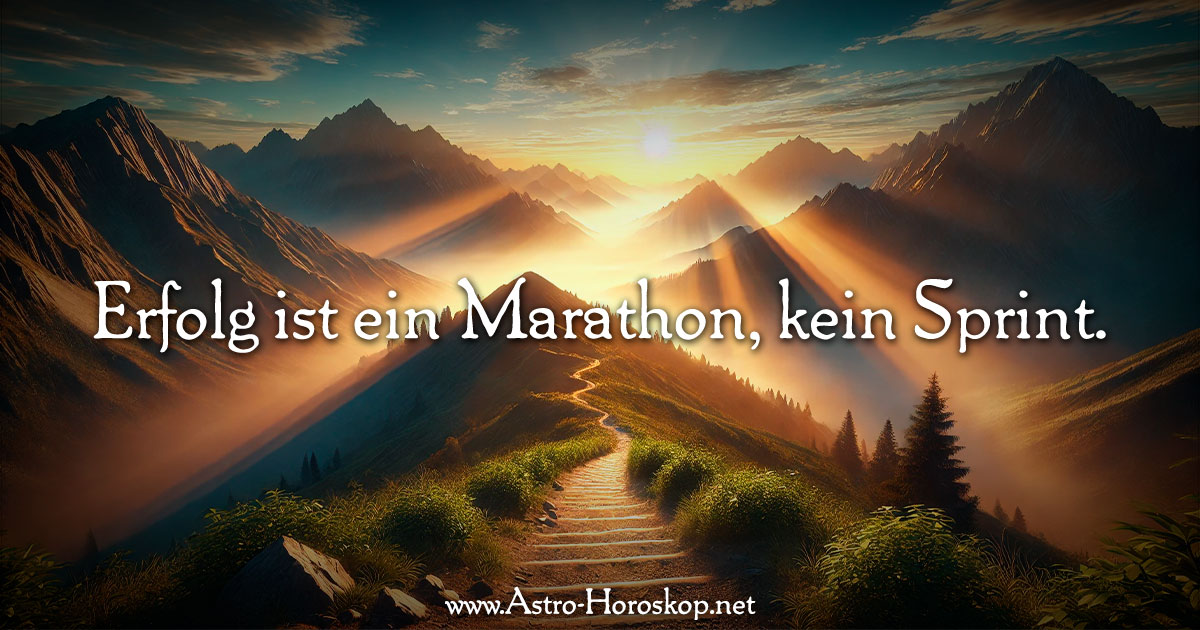 Erfolg ist ein Marathon, kein Sprint.